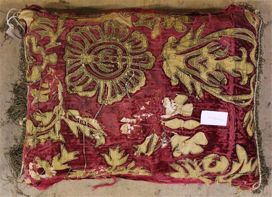 Italian 18th Century cushion A/F